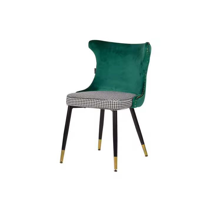 Silla Tachuelas Velvet Verde Aspen 49x54x82 Cm - 1