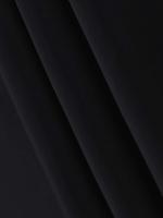 Cortina De Veludo Negro 1PC Impermeable Y Antirreflejo Para Sala De Estar Comedor Dormitorio Estilo Clásico 100% Poliéster - details 4