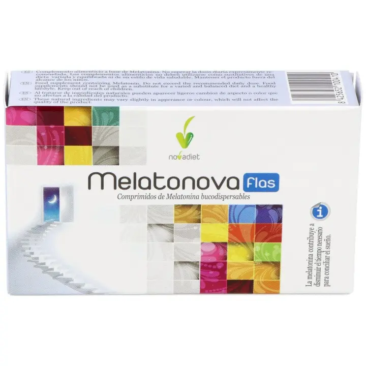 Novadiet Melatonova Flas Para El Sueño 30 Comprimidos Bucodispersables. - 1