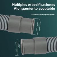 Kit De Tubo De Desagüe Para Lavar La Ropa Y La Nevera Incluye Tubo Corrugado Flexible Adaptador De Extensión Y Tornillo De Ajuste - details 4