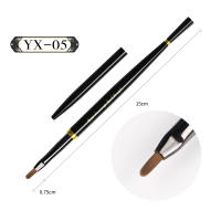 Cepillo De Arte De Uñas Negro Para Manicura Acrílica UV Extensión De Gel Cepillo De Pintura Y Dibujo De Polvo De Uñas - details 4