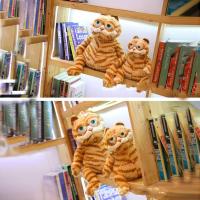 Juguete de peluche de gato gordo de color naranja, gatito gordo, gato atigrado amarillo realista (11,8 pulgadas) - details 4