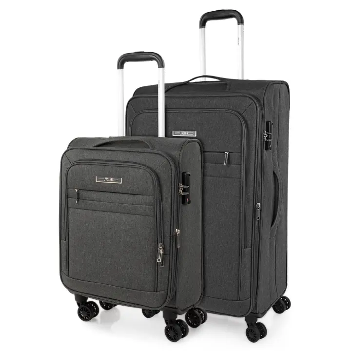Jaslen - Juego Maletas De Viaje. Set Maletas De Viaje. Maleta Grande Y Maleta Cabina Con Ruedas. Material EVA Resistente Y Ligera. Candado Combinación 101117 - 1