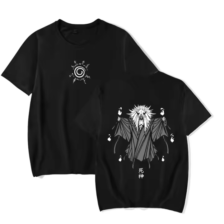Camiseta Harajuku Vintage Lavada De Algodón Con Estampado De Anime Death Note Estilo Casual Unisex Sobrio Para Verano - 1