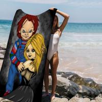 Toalla De Playa B-bride of C-chucky Para Niños Toalla De Baño Piscina Vacaciones Regalo Picnic Fiesta Toalla Rectangular De Algodón Y Poliéster Absorbente Y Secado Rápido - details 6