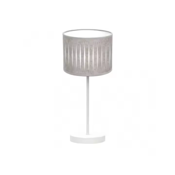 Fabrilamp - Sobremesa Piron 1xe14 Blanco/cemento Gris 42x17x17 Cm - 1