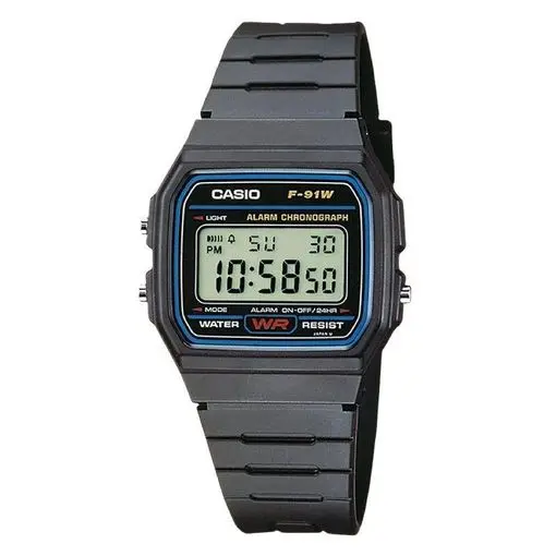 Reloj Digital Casio Collection Men F-91w-1yeg/ 38mm/ Negro - 1