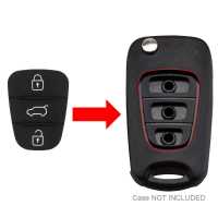 Ociodual Botonera para Carcasa Llave de Mando 3 Botones Negro Compatible con Hyundai y Kia - details 2