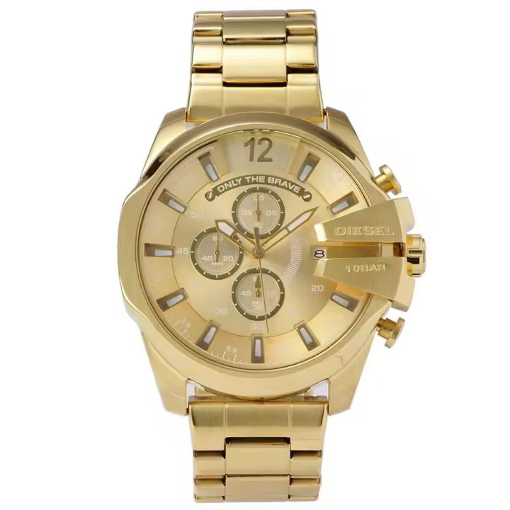 Reloj Diesel DZ4360 Mega Chief reloj en tono dorado - 1