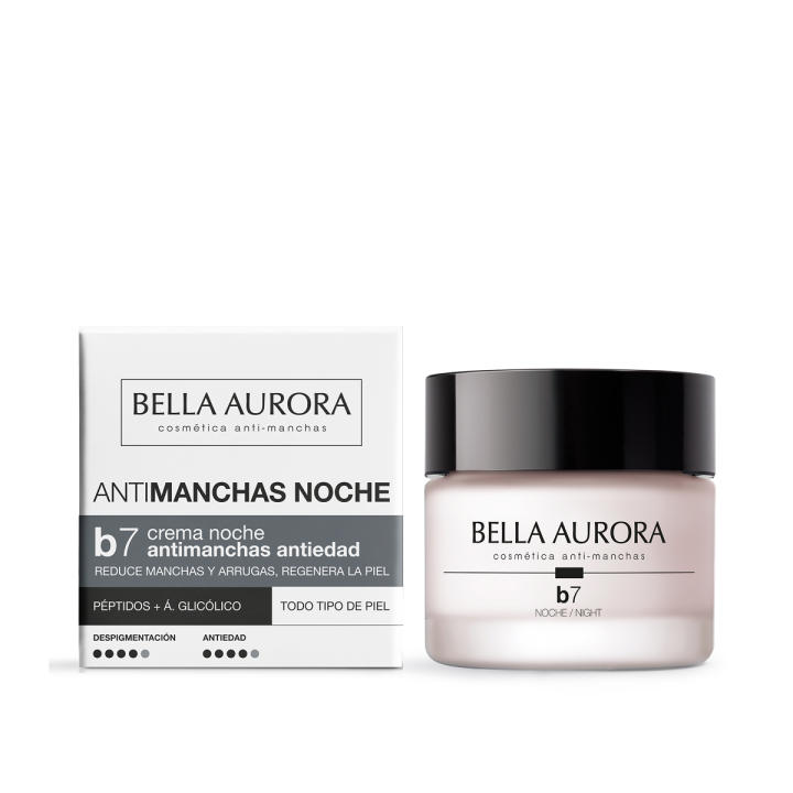 Bella Aurora B7 Crema Antimanchas y Antiedad Noche | Renueva la Piel mientras Duermes | Reduce Manchas y Arrugas |… — oferta en Miravia