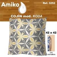 COJIN AMIKO CON CREMALLERA MODELO KODA 42X42 CMS - details 0