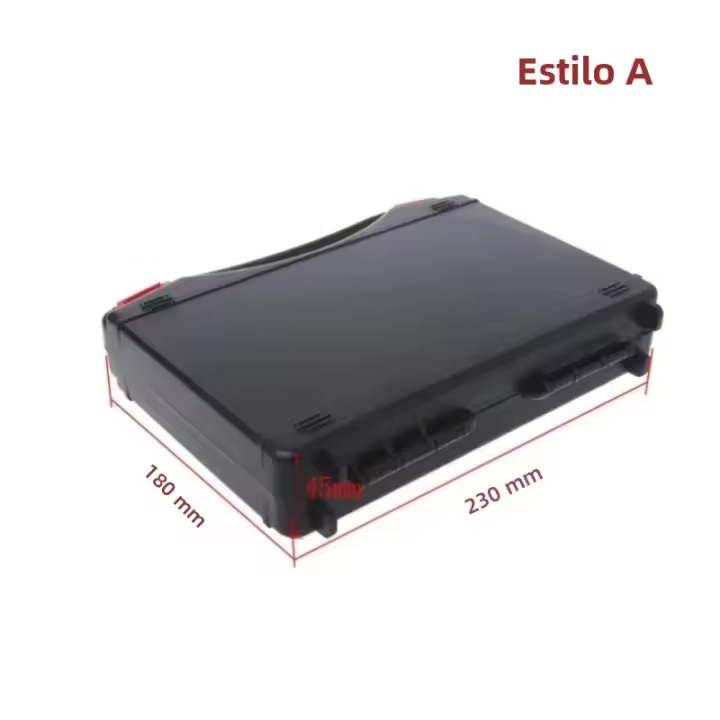 Caja De Herramientas Plástica Portátil Organizador De Accesorios De Hardware Caja De Partes Para Juego De Destornilladores - 1