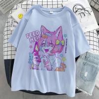Camiseta Kawaii De Mujer Estampado De Dibujos Animados Rosa Harajuku Aesthetic Moda Coreana Y2k Casual Manga Corta O-Neck - details 14