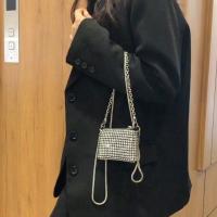 Bolso De Hombro Mini Jiomay Para Mujer Diseñador Lujo 2024 Con Diamantes Y Cadena Bolso De Fiesta Versátil Para Labial - details 25
