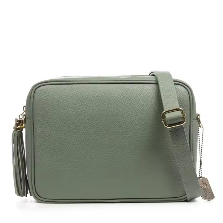 FIRENZE ARTEGIANI Arborio bolso bandolera mujer. Piel auténtica acabado Dollaro. Fabricado en Italia 28,5x9,5x22,5 Cm. - 1
