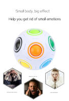 Cubo Antiestrés Arcoíris Juguete Educativo Para Aprendizaje Infantil Y Adulto Desestresador Creativo De Forma Geométrica Para Niños Y Adultos - details 6