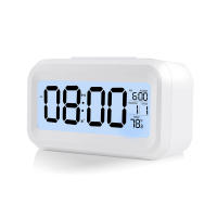 Reloj De Alarma Digital Con Sensor De Temperatura Interior Luz Sensor Desplazamiento De 12/24H Display Retroiluminado Para Dormitorios Escritorio De Oficina - details 0