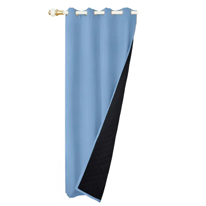 Cortinas De Blackout Tejidas 100% Gruesas Para Invierno Con Anillas Listas Para Instalar Para Sala De Estar Dormitorio Decoración Y Aislamiento De Luz - 1