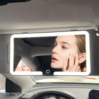 Espejo De Maquillaje LED Para Coche Con Ajuste De Tres Niveles Pantalla Táctil Dimmerizable Visera Solar Espejo Interior Automóvil - details 1