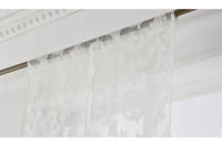L Cortina De Cocina LEEJOOM Cortina De Ventana Moderna Tratamiento De Tela Tule Transparente Panel Jaccard Blanco Negro - details 3