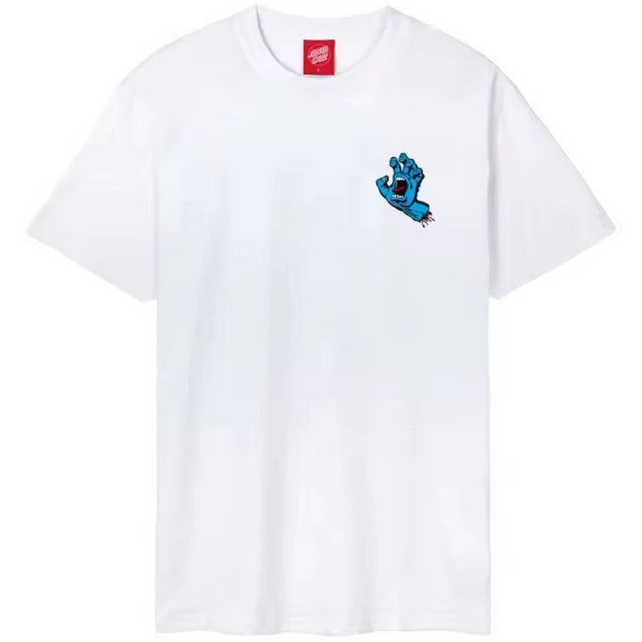 Camiseta de Manga Corta Santa Cruz Screaming Hand para hombre en color blanco - 1