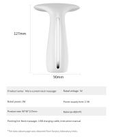 El nuevo instrumento de belleza eléctrico para el cuello diluye las líneas del cuello, las líneas nasolabiales, reafirma y levanta el rostro, compresa caliente a temperatura constante y rejuvenece la piel. - details 15