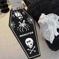 VIKAMA Alfombra De Decoración Gótica Con Calavera Para Halloween Resistente a La Suciedad Para Sala De Estar Dormitorio Techo Y Piso Tapete De Poliéster Moderno Y Simplicidad - details 5
