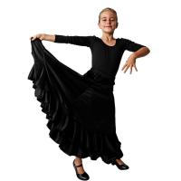 Falda de Flamenco con Dos Volantes para niña. Tallas y Colores a Elegir. - details 4