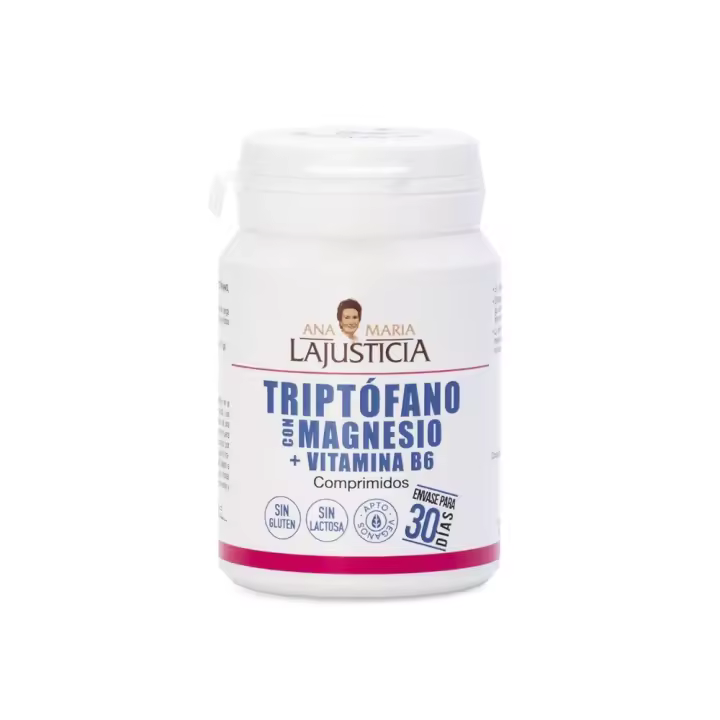 Ana Maria Lajusticia Triptófano con Magnesio y Vitamina B6 60 comprimidos  Apoyo al Equilibrio Emocional y Bienestar Mental - 1