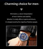 Reloj Deportivo De Lujo Para Hombre FOXBOX Dual Display Analógico-Digital Acero Inoxidable Impermeable Con Caja Reloj De Pulsera Quartzo - details 2