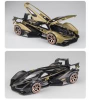 Modelo De Coche Deportivo Lamborghini V12 GT De Aleación De Metal a Escala 1:22 Con Sonido Y Luz Juguete Para Niños Decoración De Simulación A471 - details 12