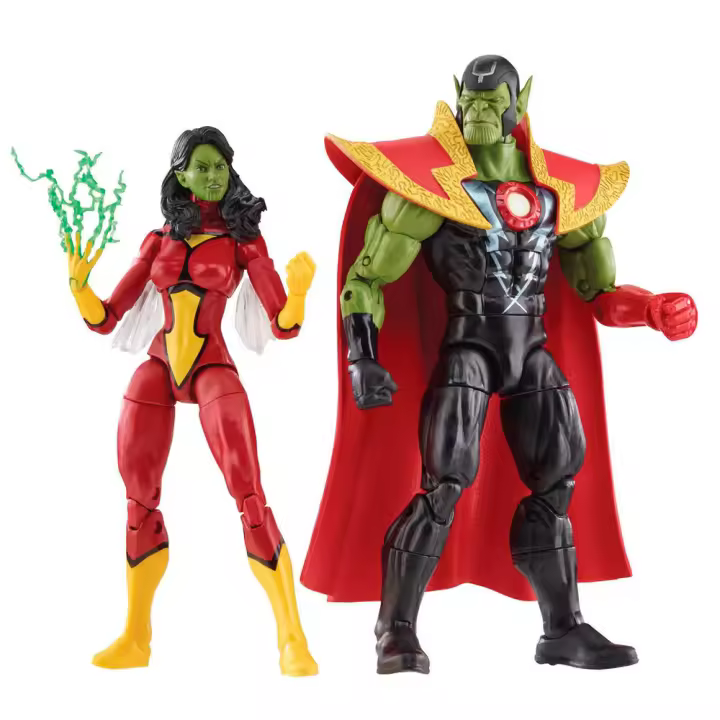 Figuras Skrull Queen & Super Skrull Beyond Earth Mightiest Los Vengadores Avengers Marvel 15cmFigura  Coleccionable - Idea de Regalo- Mercancia Oficial - Juguetes para Niños y Adultos - Movies Fans - Muñeco para Coleccionistas y Exposición - 1