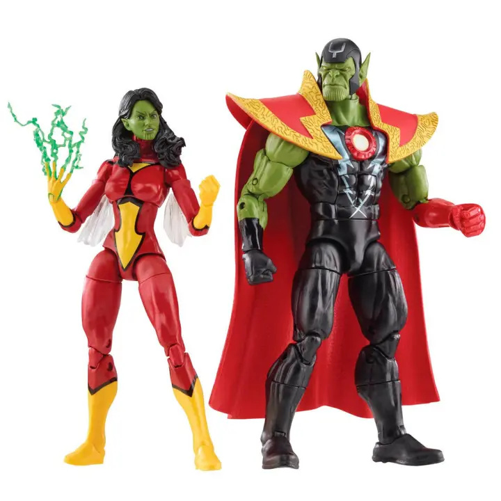 Figuras Skrull Queen & Super Skrull Beyond Earth Mightiest Los Vengadores Avengers Marvel 15cmFigura  Coleccionable - Idea de Regalo- Mercancia Oficial - Juguetes para Niños y Adultos - Movies Fans - Muñeco para Coleccionistas y Exposición - 1