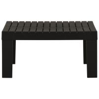 vidaXL Mesita de jardín de plástico gris - details 1