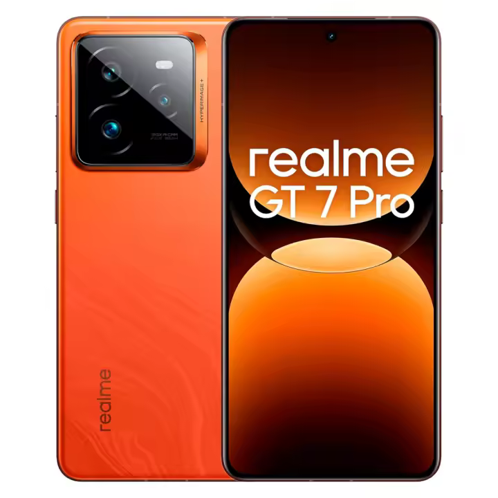 Realme GT 7 Pro 12GB/256GB Smartphone Pantalla redondeada de 6.78" Resolución 1.5k Frecuencia actualización 120 Hz Cámara trasera tripe con IA 50 MP Procesador Snapdragon 8 Elite Batería 6500 mAh Carga SUPERVOOC de 120W - 1