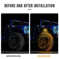 Nueva Diseño 2pcs Luz De Resaltado Universal LED Para Coche Lámpara De Bajo Carro Neón Impermeable Accesorio Modificado - details 1