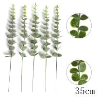5/10Pcs Hojas De Eucalipto Artificiales Verdes Para Decoración De Boda Jardín Exterior Hogar Adornos De Mesa Corona Accesorios - details 19