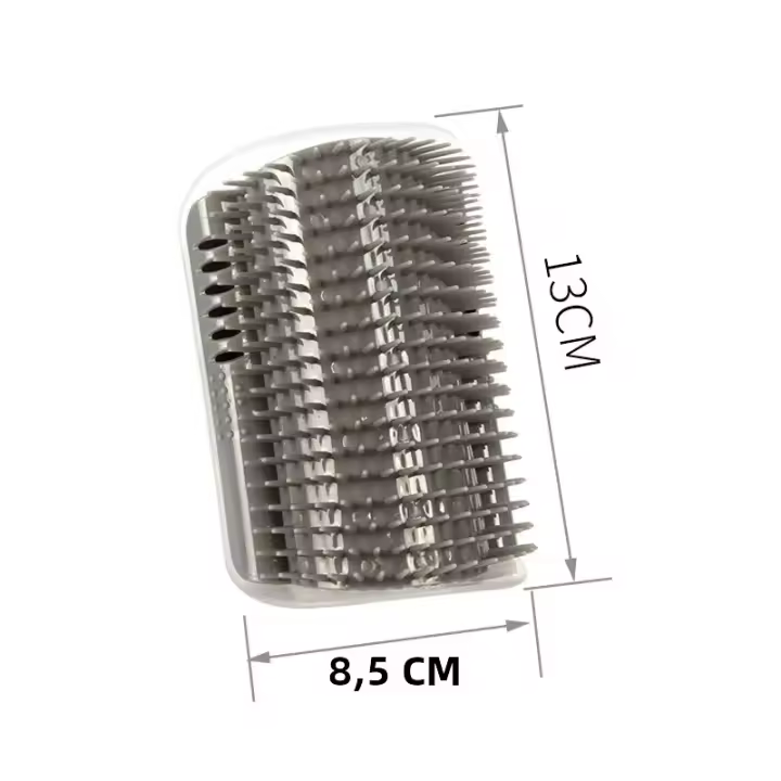 Peine Para Gatos Con Masajeador De Esquina Mesa Afilador De Pelo Con Nepenta Accesorios De Cuidado Para Gatos Y Gatitos Material Plástico - 1