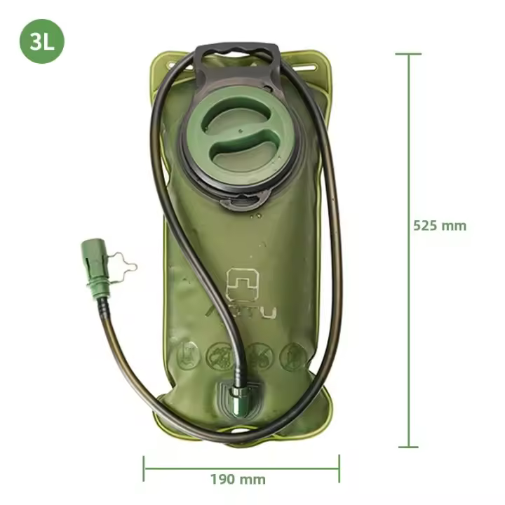 Reservorio De Agua Deportivo 2L/3L Con Tubo Kit De Limpieza Para Bicicleta Y Running Bolsa De Agua Para Mochila Y Chaleco - 1