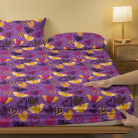 Sábana Individual Con Patrón De Alas De Amor En Textil De Poliéster 100% Con Acabado Frosted Para Dormitorio Sin Almohadillas - details 3