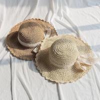 Sombrero de paja de Verano para Mujer, Con Protección solar, de Ala Ancha, plegable, para viaje, Con Lasso de juguete y FPS 50 + - details 4