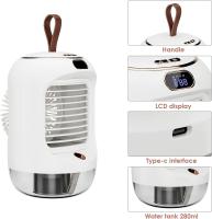 Aire Acondicionado Portátil 4 en 1, Mini Enfriador de Aire with 3 Velocidades, Luz Nocturna, 180 ° Oscilante, Humidificador - details 3