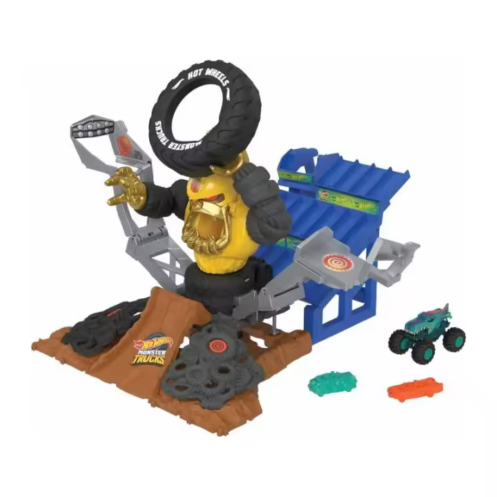 HOT WHEELS MOSTER TRUCKS ARENA DE DEMOLICIÓN RETO FINAL GOR-ZILLA DE MATTEL - 1