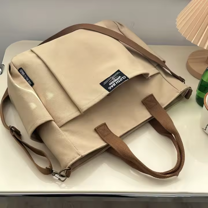 Bolso DE LA Lona Ocasional de Las Mujeres Bolsas de Algodón Bolsa de Hombro - 1