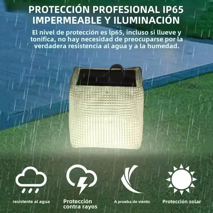 Lámpara Solar Impermeable Para Camping Y Viajes Con Luz LED Ajustable Inflable Y Plegable Luz De Emergencia Para Senderismo Interior - 1