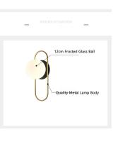 Lámpara De Pared LED De Vidrio Mate Con Interruptor De Enchufe Negro Y Oro G9 Para Pasillo Aisles Luz De Pared Moderna Para Cocina Comedor Dormitorio Foyer Estudio - details 25