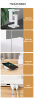 Lámpara Flotante De Luces Decorativas Con Cargador Inalámbrico De 10 W Desmontable Para Dormitorio/office Diseño Novelo - details 7