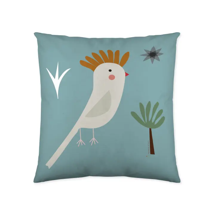 FUNDA DE COJIN VACIO INFANTIL 100% ALGODÓN JUNGLA NIÑO 40x40 CM HACIENDO EL INDIO FABRICADO EN ESPAÑA - 1
