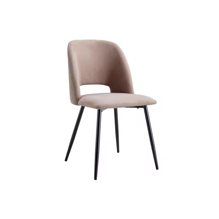PACK DE 2 UNIDADES DE SILLA COMEDOR VENUS TEJIDO BEIGE / NEGRO. PRECIO UNITARIO 107,085 € | ADC MUEBLECENTER | Envío Gratuito - 1
