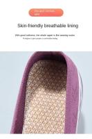 Zapatos De Mujer Verano Nuevo Confort Casual Moda Suela Suave Transpirable Zapato Plano Hueco Para Mujer Zapatos De Vulcanización Adulto Material Superior Algodón - details 3